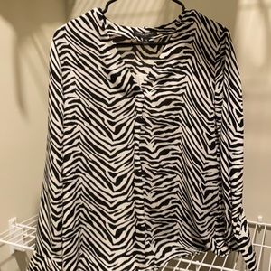 Zebra striped blouse